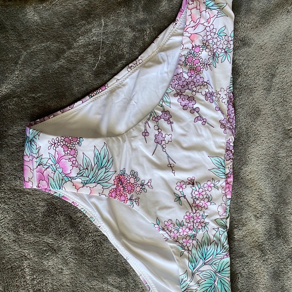 Radio Fiji White floral Bikini Bottoms